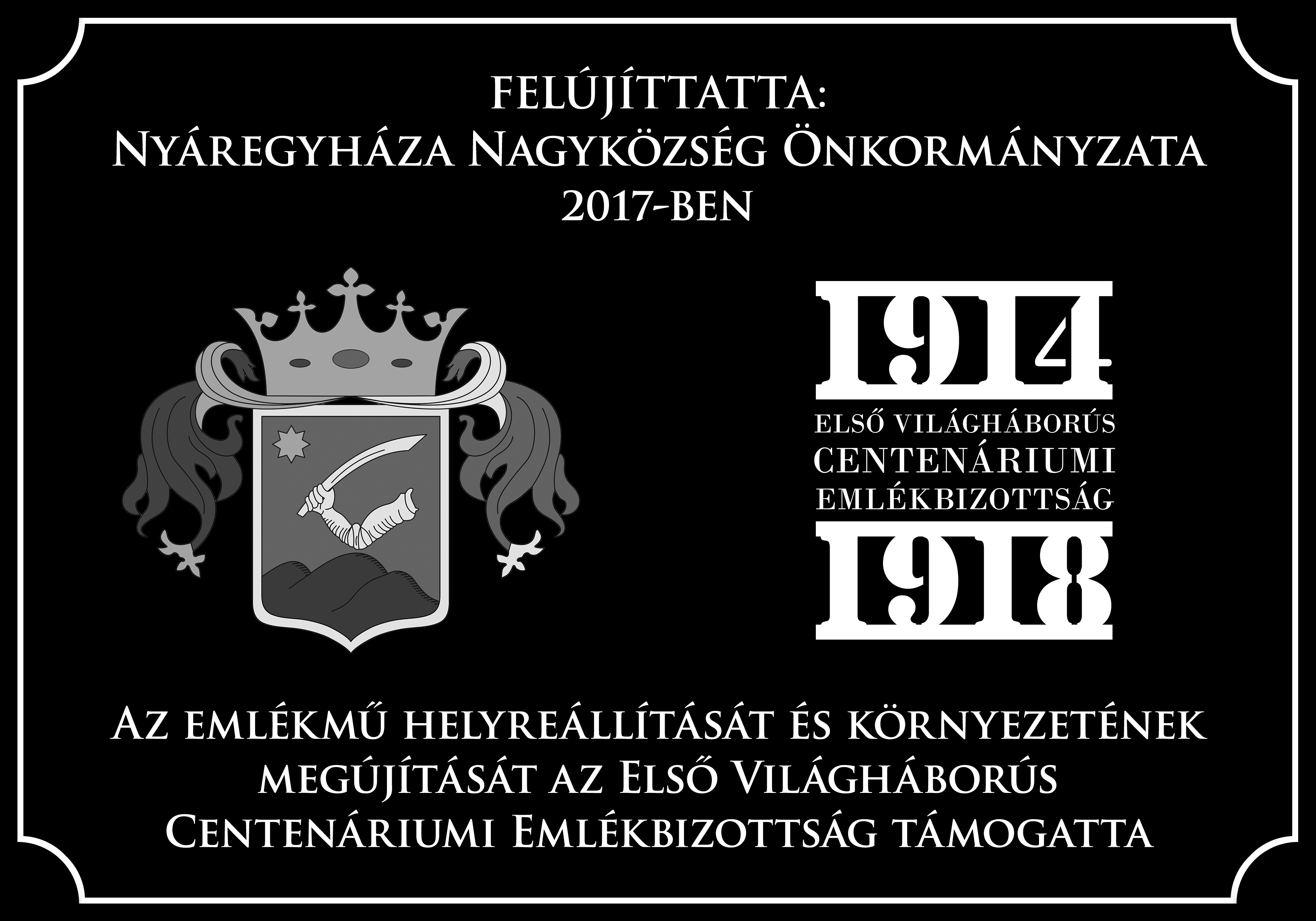 Világháborús emlékmű átadása