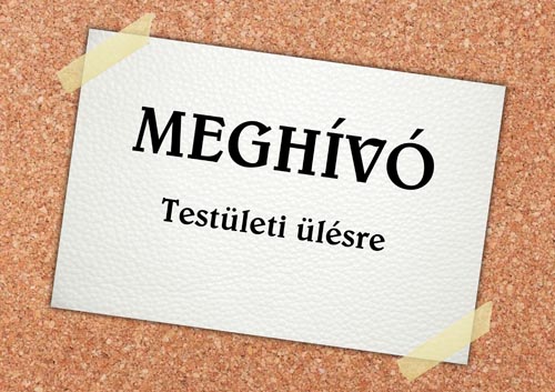 Képviselő-testületi ülést tartunk